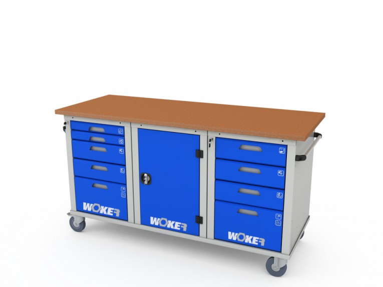 Верстак мобильный трехтумбовый WOKER PRO 3514.1800 купить в Оренбурге Верстак мобильный трехтумбовый WOKER PRO 3514.1800 купить в Оренбурге