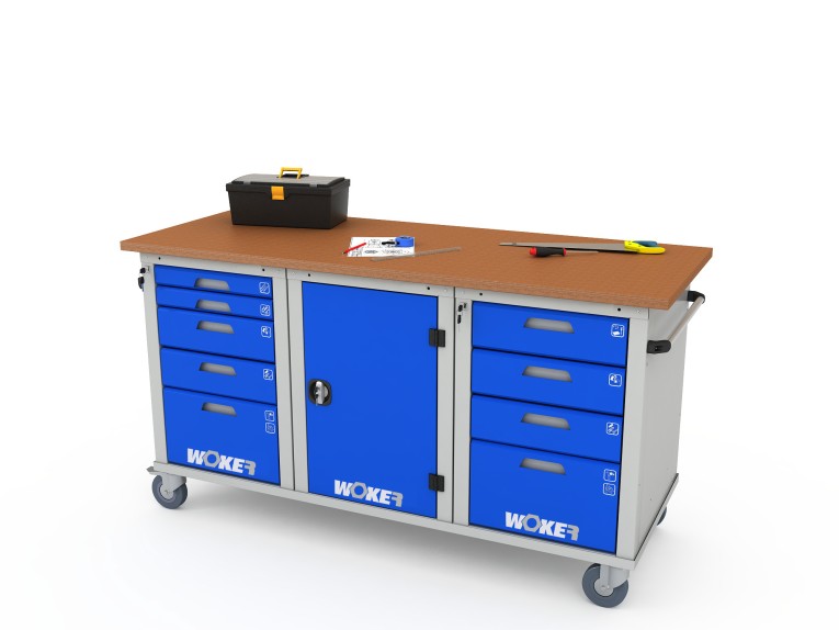 Верстак мобильный трехтумбовый WOKER PRO 3514.1800 купить в Оренбурге Верстак мобильный трехтумбовый WOKER PRO 3514.1800 купить в Оренбурге