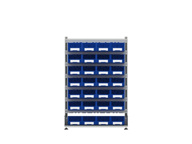 Стеллаж для пластиковых лотков SORTEX односторонний 1500x1000x450.03 купить в Оренбурге