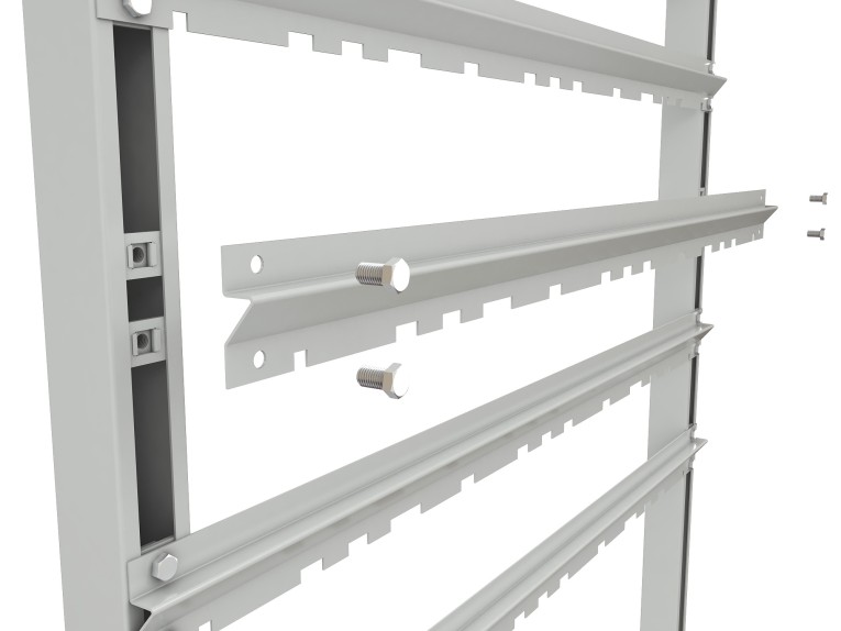 Стеллаж для пластиковых лотков SORTEX односторонний 1500x1000x450.03 купить в Оренбурге