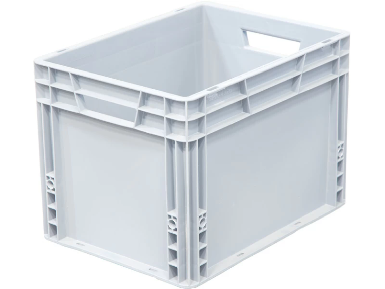 Ящик 400х300х270 сплошной, усиленное дно, цв. серый купить в Оренбурге
