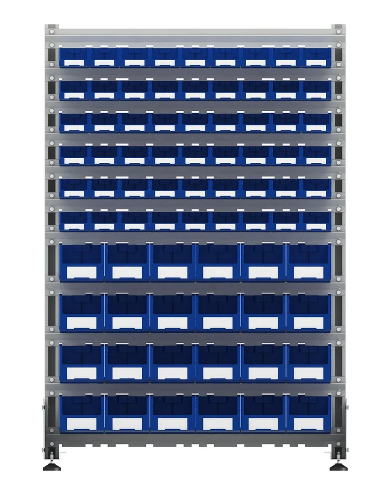 Стеллаж для пластиковых лотков SORTEX односторонний 1500x1000x450.04 купить в Оренбурге