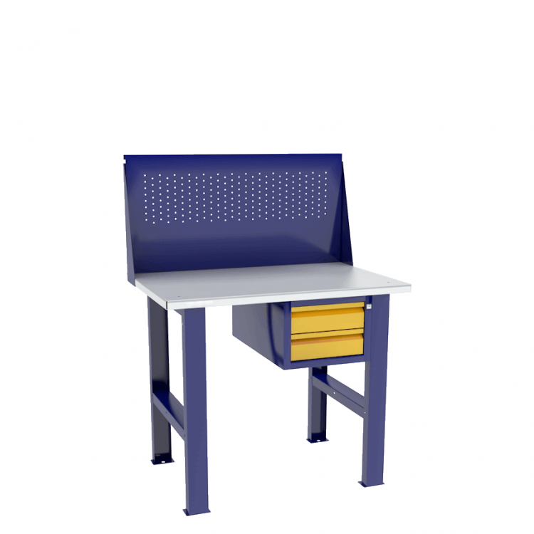 Верстак бестумбовый с подвесным ящиком ВП-Э с экраном купить в Оренбурге Верстак бестумбовый с подвесным ящиком ВП-Э с экраном купить в Оренбурге