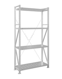 Стеллаж MS U 2500x700x800 4 полки (400 кг, перф) Стеллаж MS U 2500x700x800 4 полки (400 кг, перф)