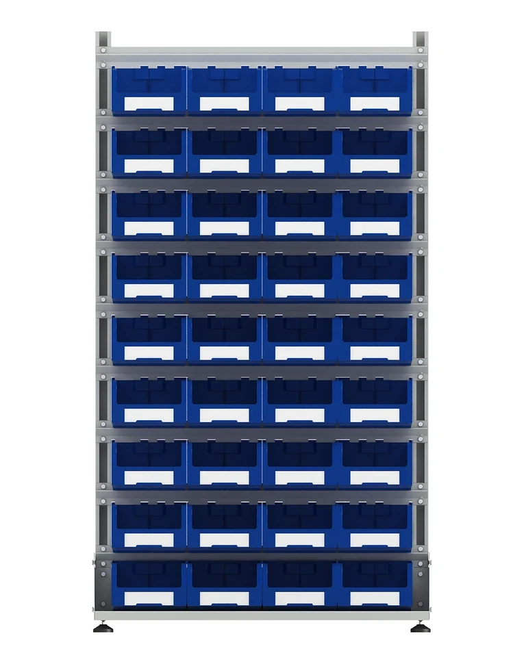 Стеллаж для пластиковых лотков SORTEX односторонний 1800x1000x450.03 купить в Оренбурге