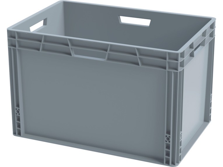 Ящик 600х400х320 сплошной, усиленное дно, цв. серый купить в Оренбурге