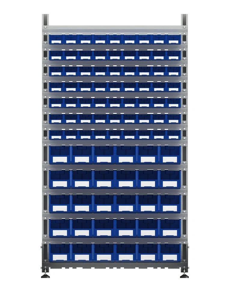 Стеллаж для пластиковых лотков SORTEX односторонний 1800x1000x450.04 купить в Оренбурге