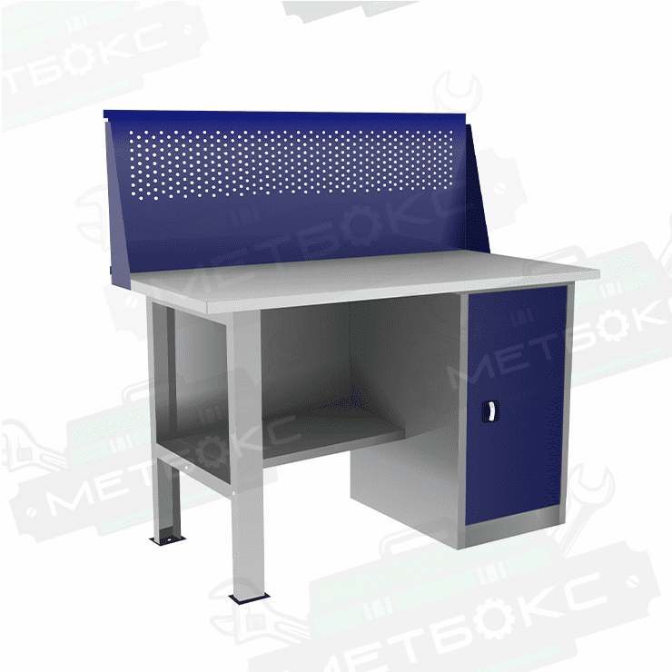 Однотумбовый слесарный верстак ВП-2/1,4 с экраном купить в Оренбурге Однотумбовый слесарный верстак ВП-2/1,4 с экраном купить в Оренбурге