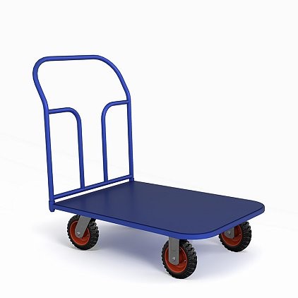 Тележка платформенная ТП 6 (г/п 550 кг, 1200x800 мм, колеса литая протекторная резина 200 мм) купить в Оренбурге