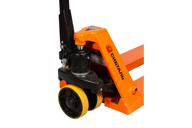 Гидравлическая тележка (рокла) ACR, 5 т, Вилы: 1150 Х 550, СибТаль, полиуретановые колеса купить в Оренбурге