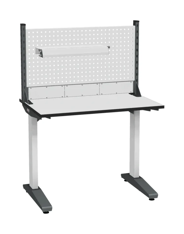 Стол монтажный ДиКом СР-100-01, ESD Thermopal, нерегулируемый, экран Э1, со светильником купить в Оренбурге